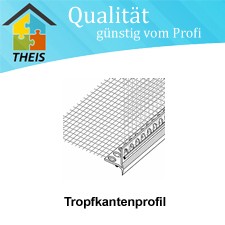 VWS Tropfkantenprofil PVC mit Gewebe