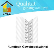 Gewebeeckwinkel-PVC 10x15 500 lfdm mit Rundloch