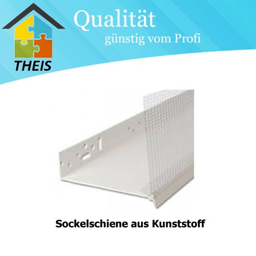 Sockelschiene aus Kunststoff