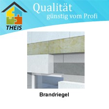 Mineralwolle Brandschutzriegel WLG 041