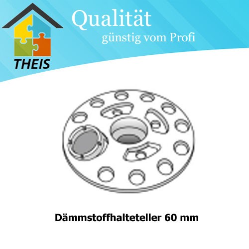 Dämmstoffhalteteller 60 mm