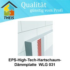 EPS-High-Tech-Hartschaum-Dämmplatte WLG 031