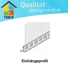 Sockelaufsteckprofil für Alu-Sockelprofile Trogform 3 mm