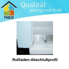 Roflex Rollladenabschluss in Fixlängen Sonderfarben (außer metallic) incl. Dichtung