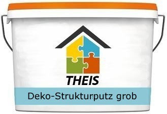 Deko-Strukturputz grob, weiß a 15 kg. Eimer