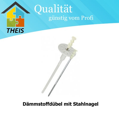 Dämmstoffdübel mit Stahlnagel